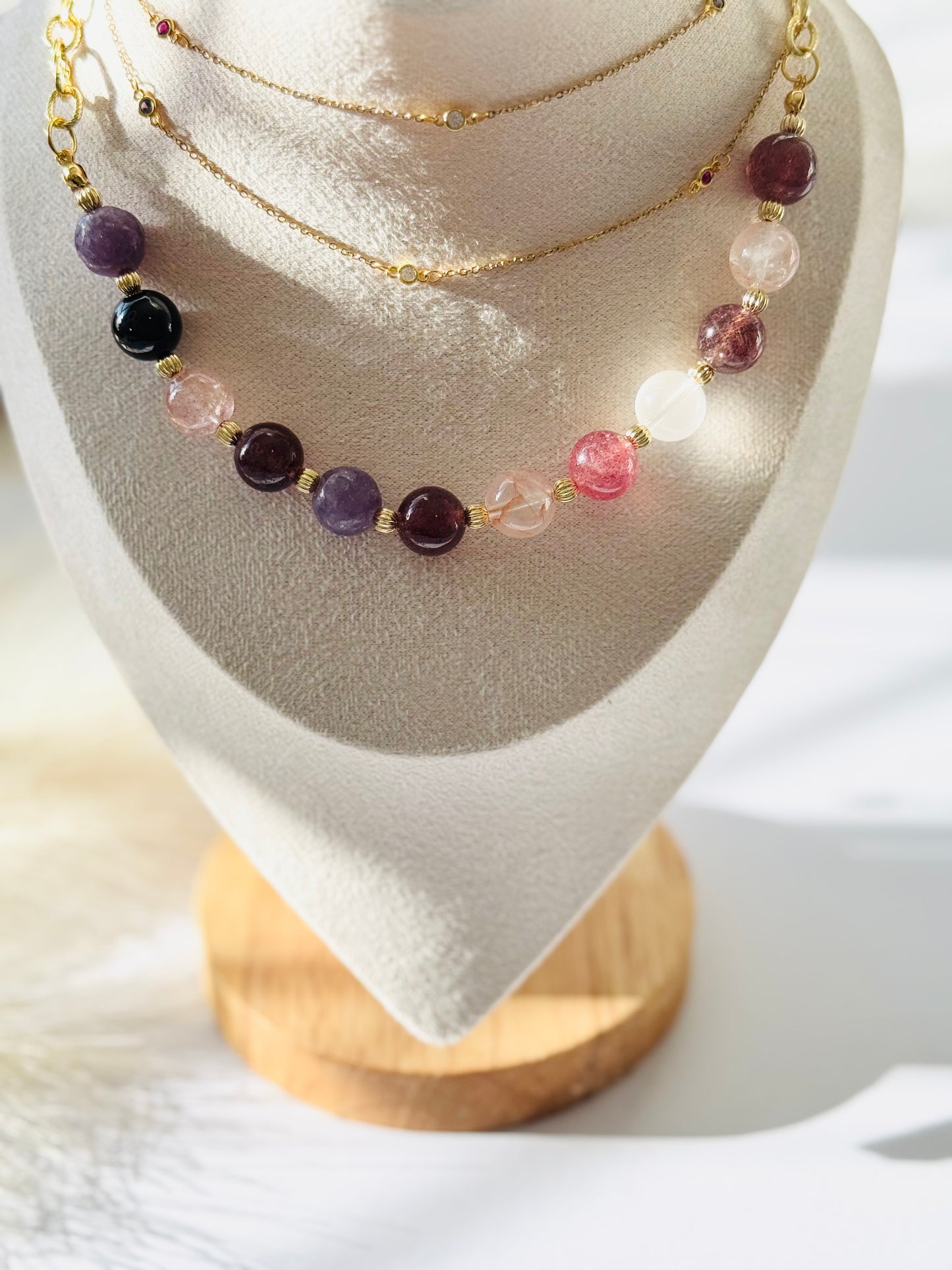 Berry Quartz Necklace