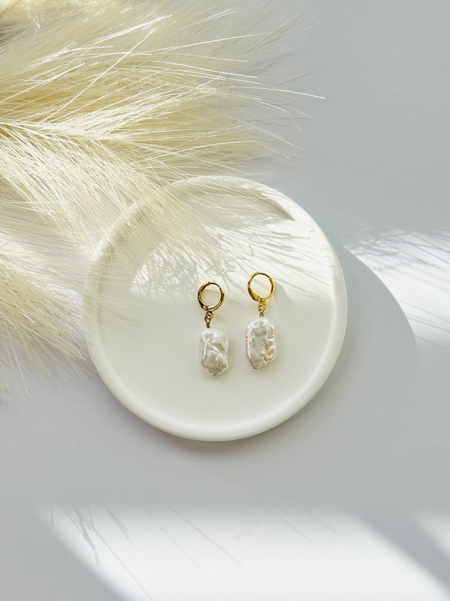 Baroque Pearl Drop Earrings