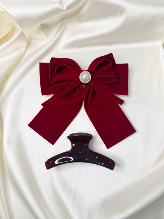 Scarlet Velvet Elegance Set