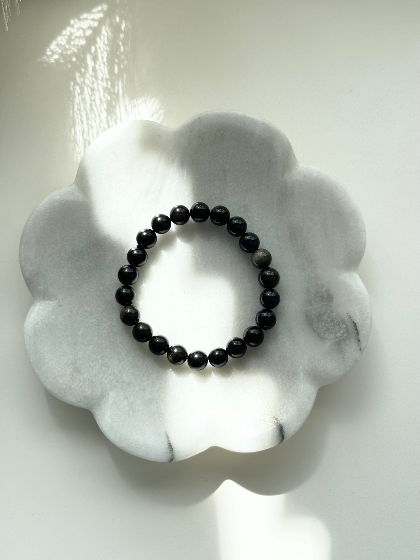 Gold Obsidian Protection Bracelet