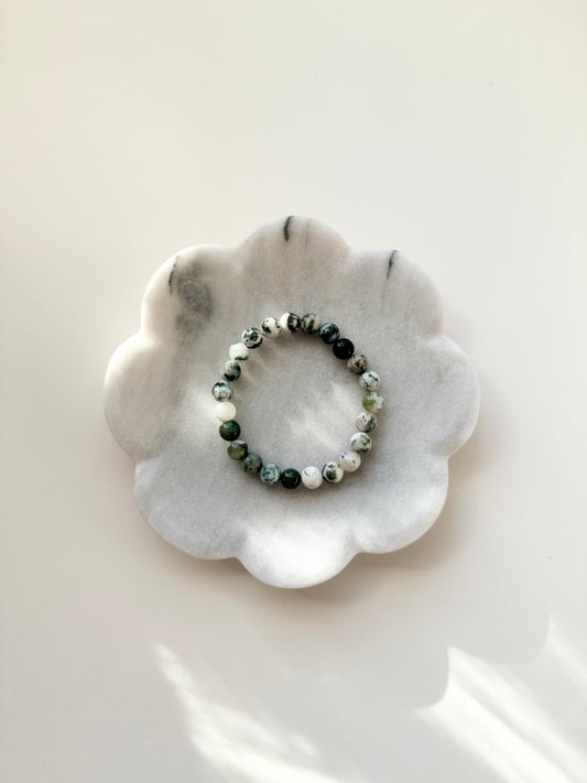 Moss Agate Crystal Bracelet