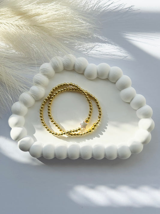 Starlit Pearl Bead Bracelet